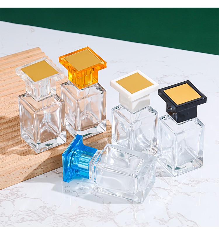 electroplated glass bottle with cap