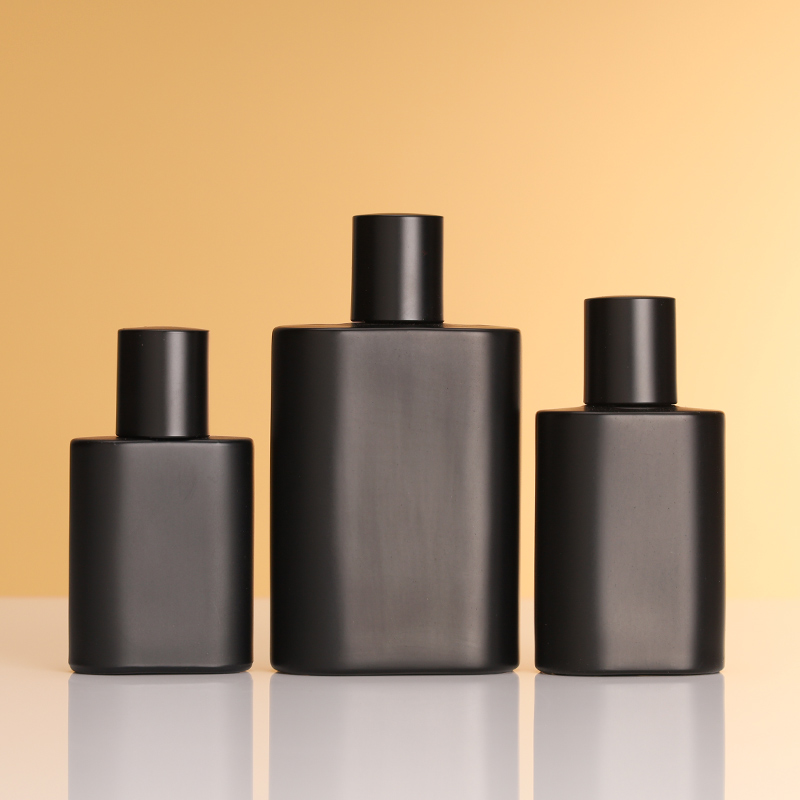 Clear Square Perfume Bottle With Magnetic Cap