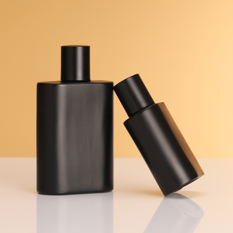 Clear Square Perfume Bottle With Magnetic Cap