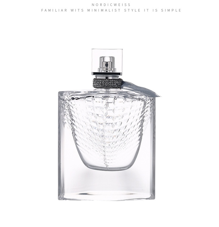 custom square glass perfume bottle