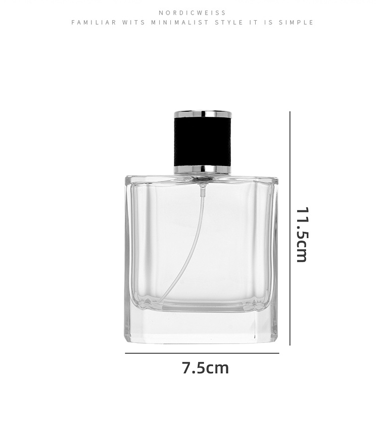 refillable square perfume bottle