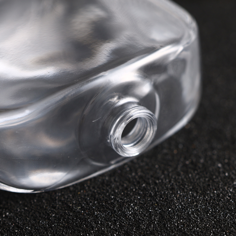 Frosted Square Glass Perfume Bottle With Magnetic Cap