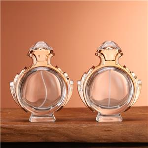 Luxury Crystal Style Perfume Bottle With Decorative Cap