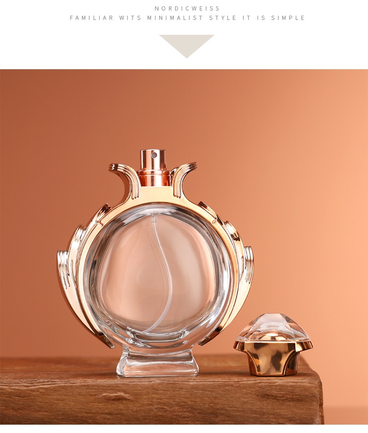 luxury perfume bottle with cap
