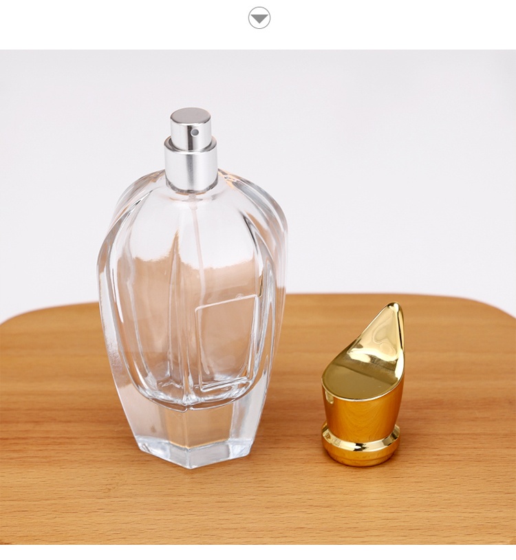 crystal bottle with custom cap
