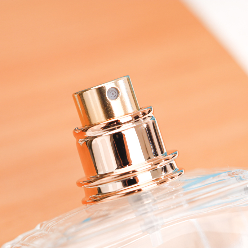Refillable Crystal Style Perfume Bottle With Silver Cap
