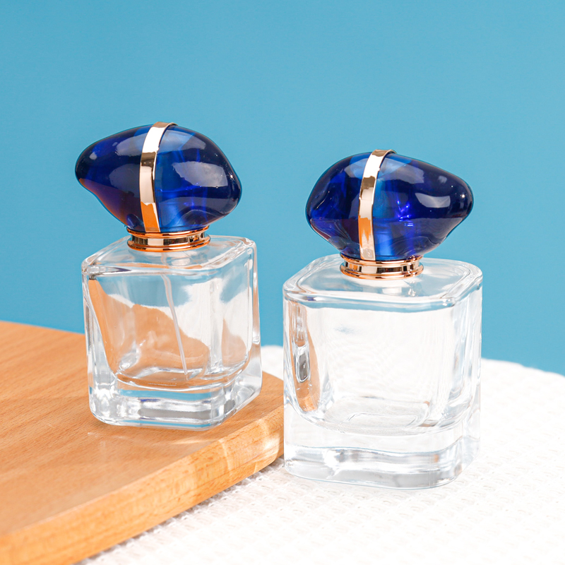 Refillable Crystal Style Perfume Bottle With Silver Cap