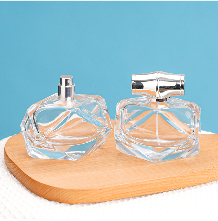 luxury faceted perfume bottle