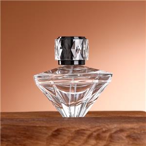 Classic Crystal Style Perfume Bottle With Heavy Glass Base