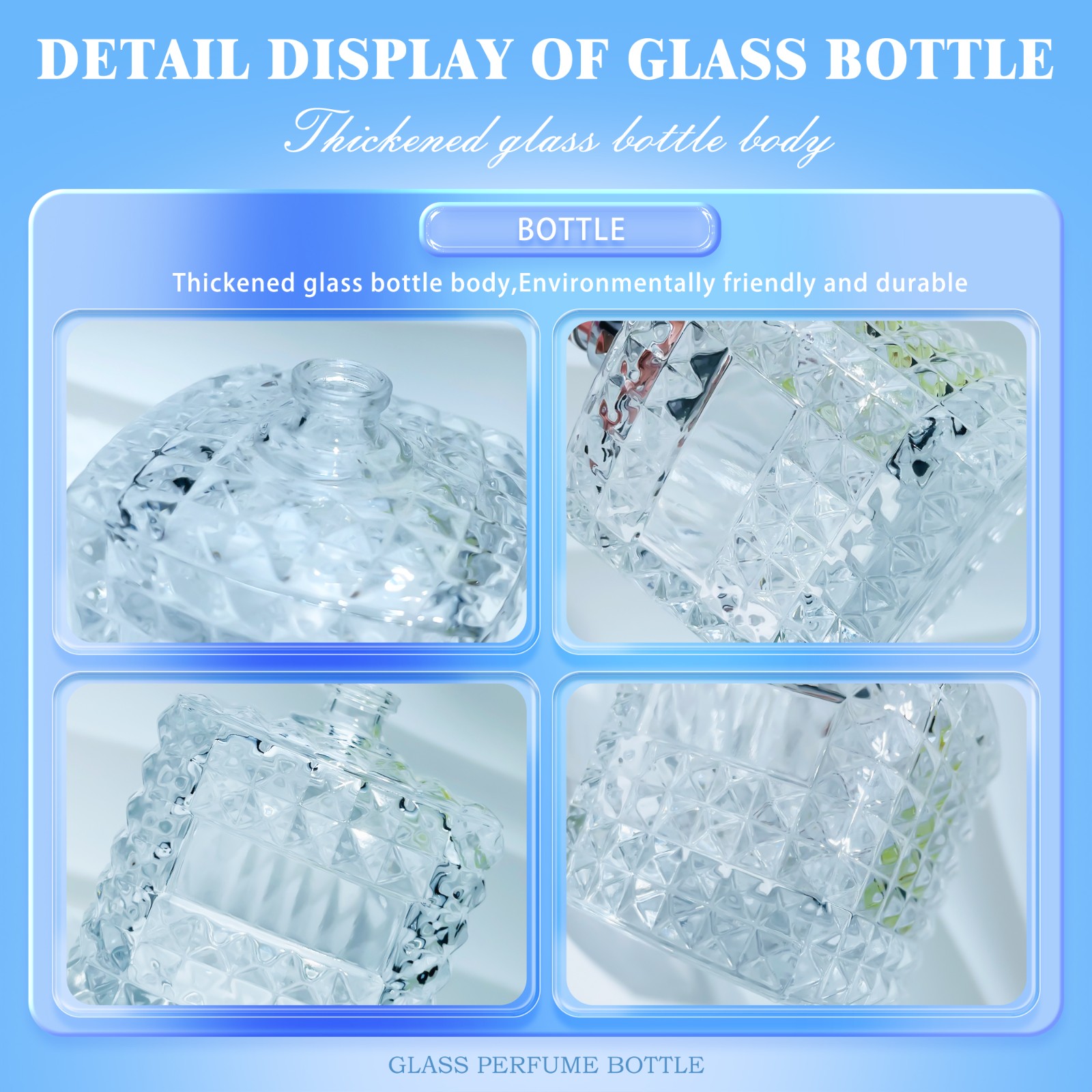 luxury crystal perfume bottle