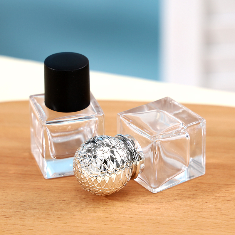15ml Small Glass Perfume Bottle With Aluminum Sprayer