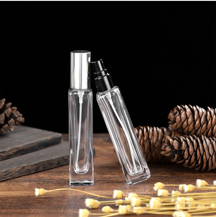 elegant glass perfume bottle