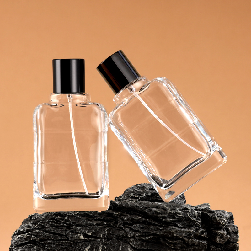 50ml Refillable Glass Perfume Bottle With Gold Atomizer