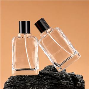 50ml Refillable Glass Perfume Bottle With Gold Atomizer