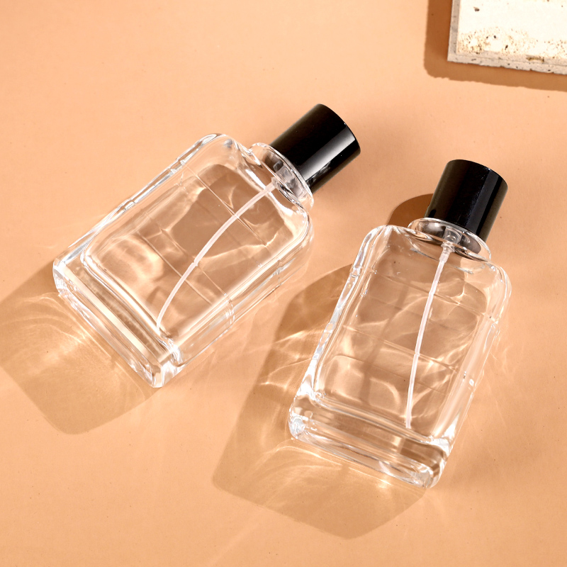 50ml Refillable Glass Perfume Bottle With Gold Atomizer