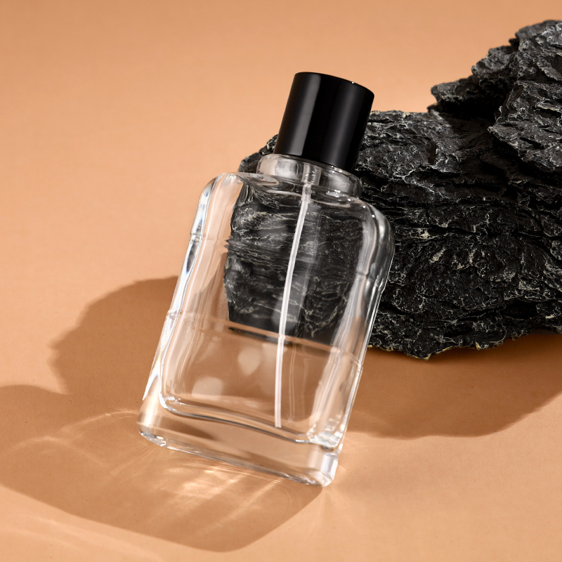 50ml Refillable Glass Perfume Bottle With Gold Atomizer