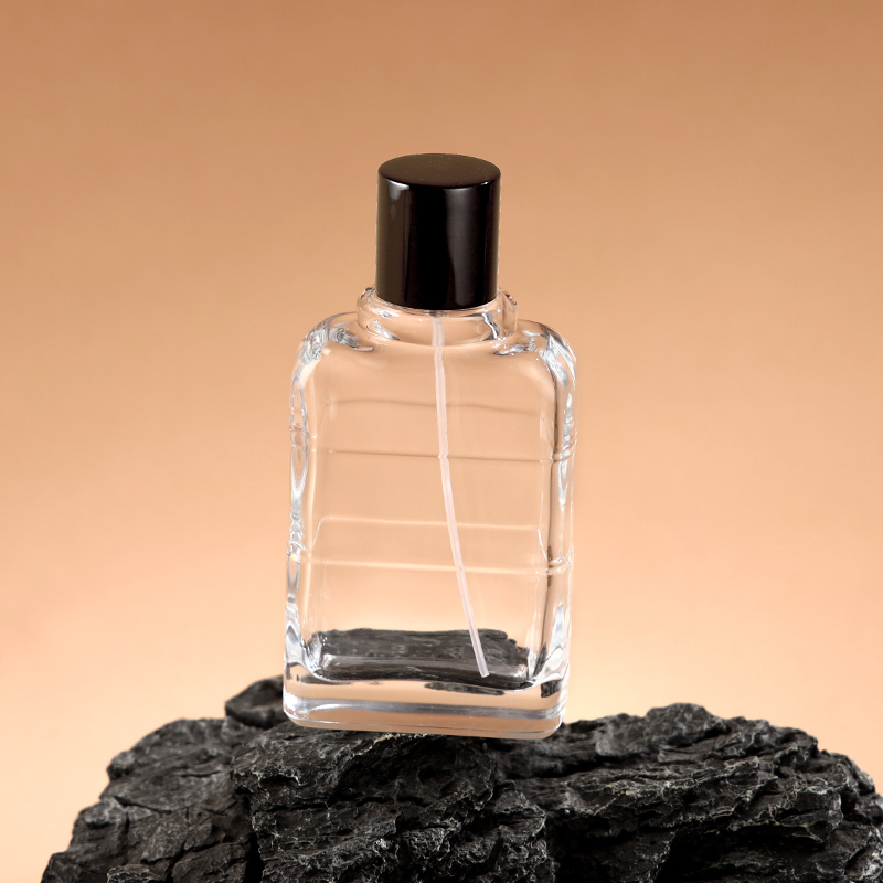 50ml Refillable Glass Perfume Bottle With Gold Atomizer