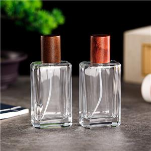 Custom 50ml Perfume Bottle With Silver Collar And Sprayer