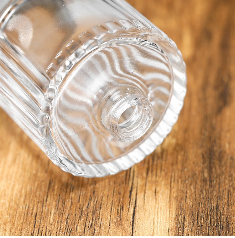 elegant glass perfume bottle