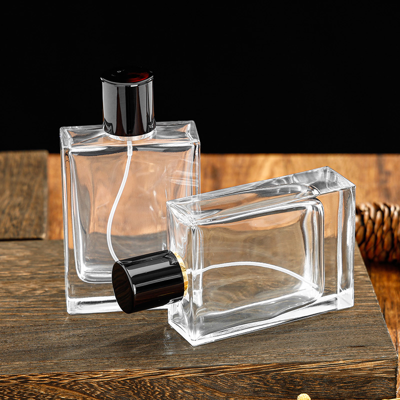 100ml Luxury Glass Perfume Bottle With Crystal Neck