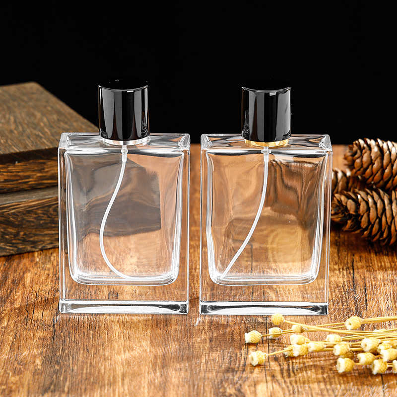 100ml Luxury Glass Perfume Bottle With Crystal Neck