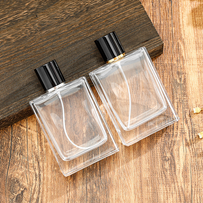100ml Luxury Glass Perfume Bottle With Crystal Neck