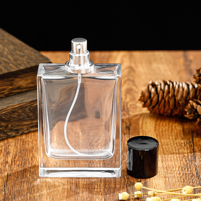 100ml Luxury Glass Perfume Bottle With Crystal Neck