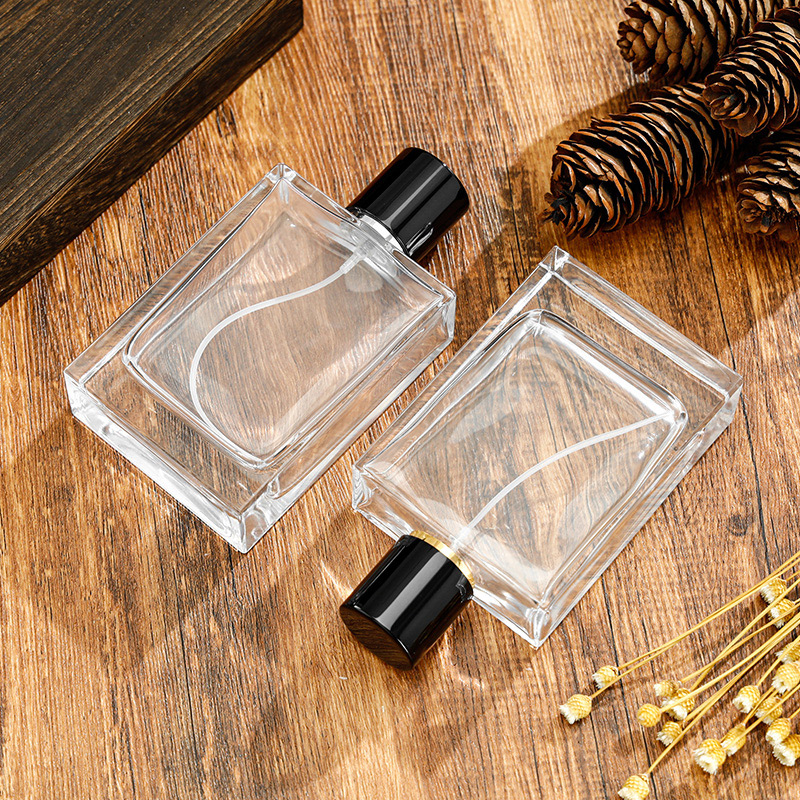 100ml Luxury Glass Perfume Bottle With Crystal Neck