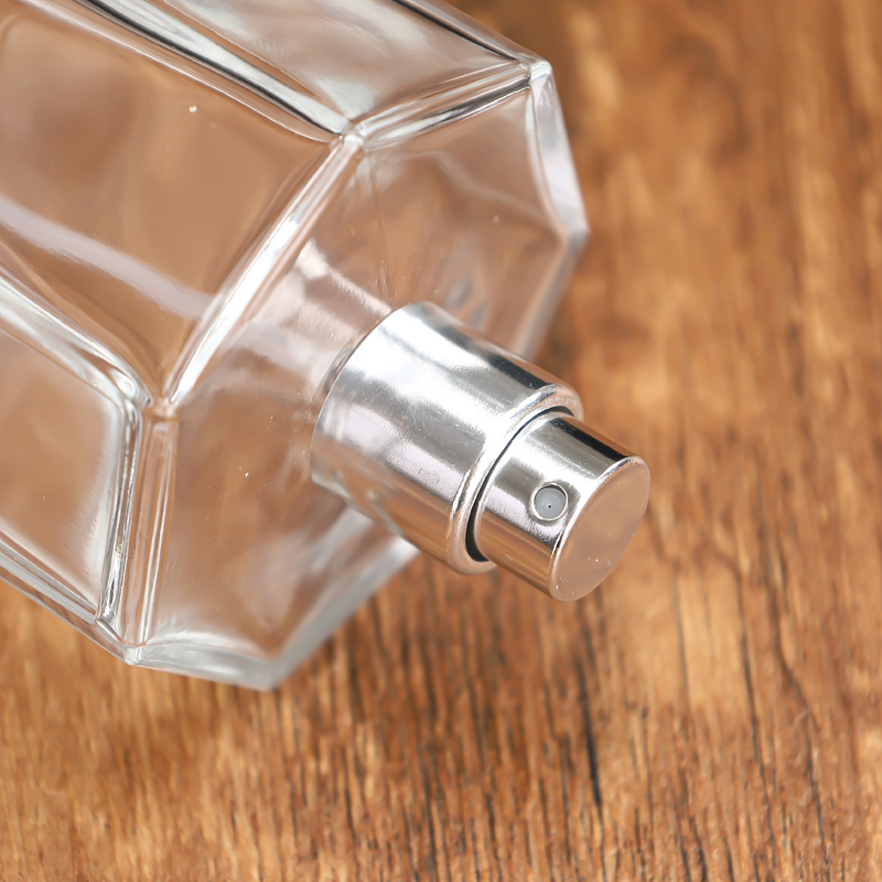 frosted glass perfume bottle
