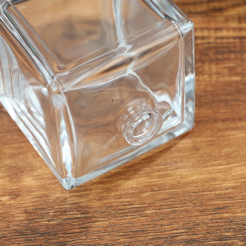 elegant glass perfume bottle