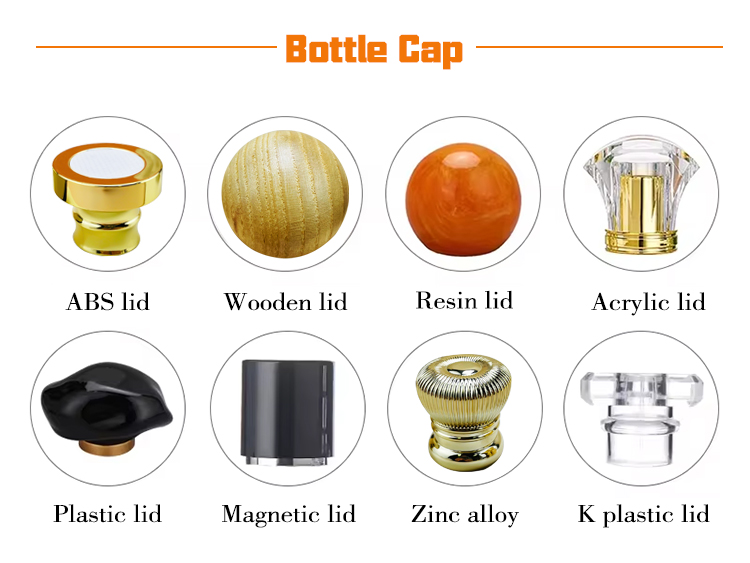 perfume bottle with cap