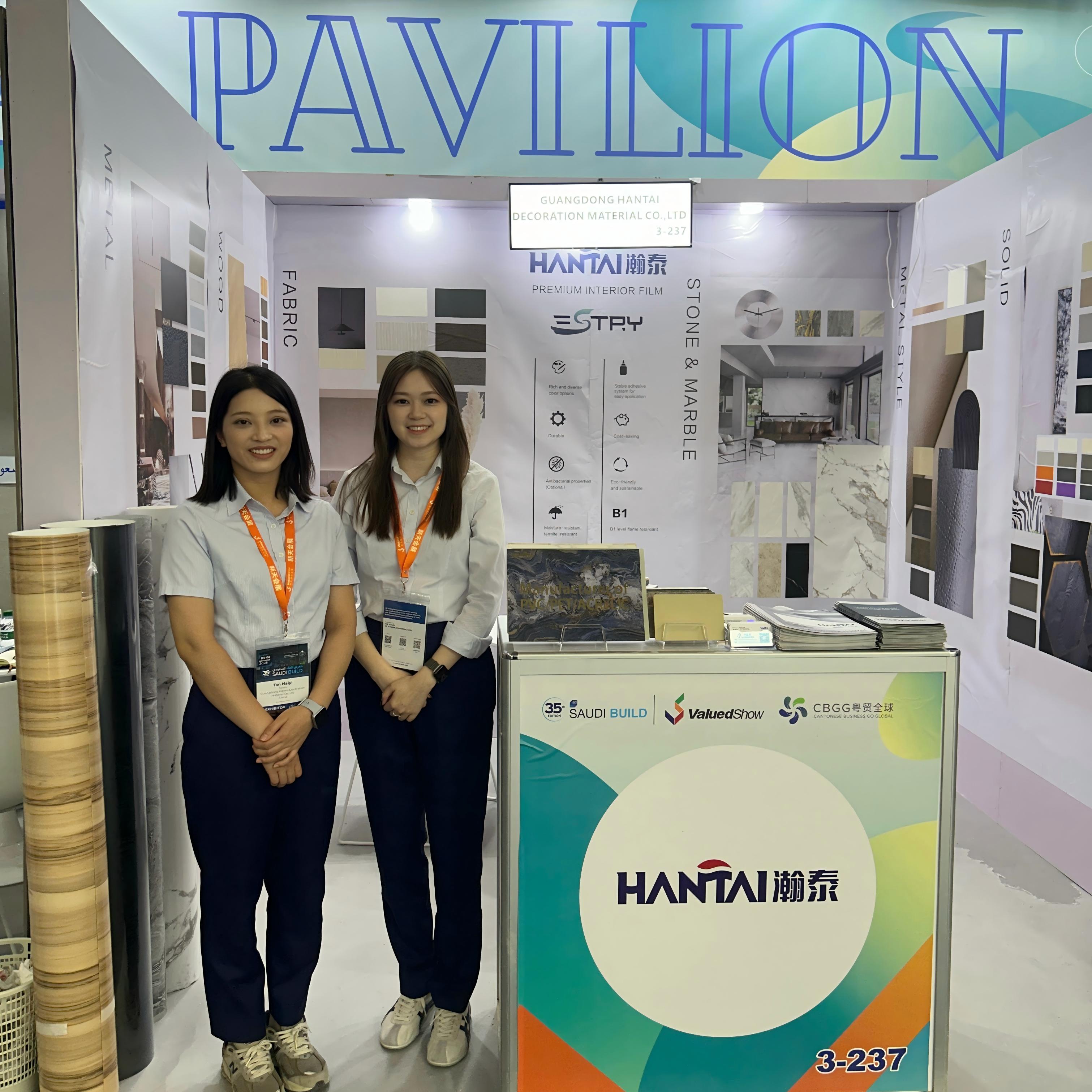 Hantai Showcases PVC Decorative Films, Vinyl Wraps, and Acrylic Sheets at Saudi Build 2025