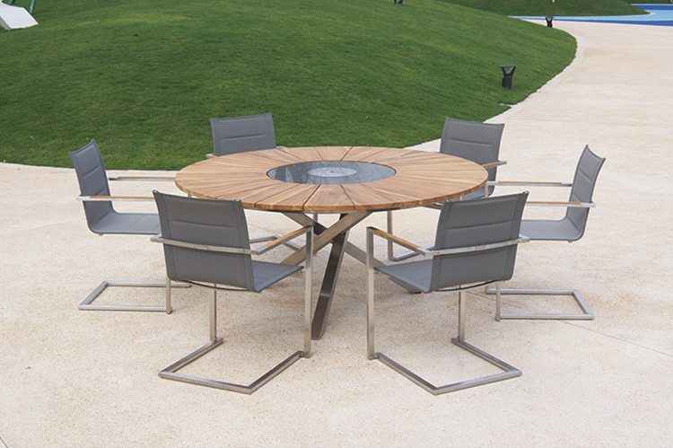 teak patio table set