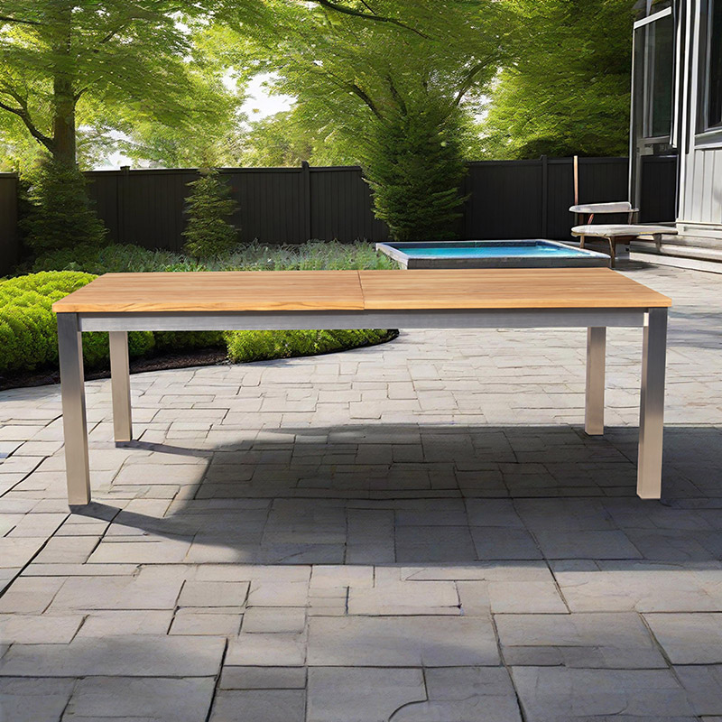 Teak Stainless Steel Garden Table And Chairs Sale