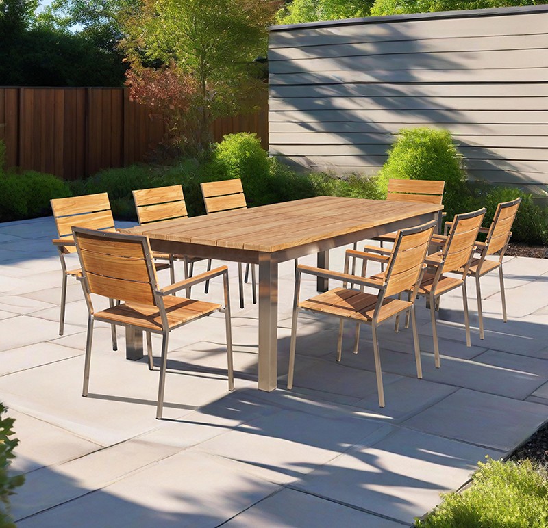 garden table and chairs