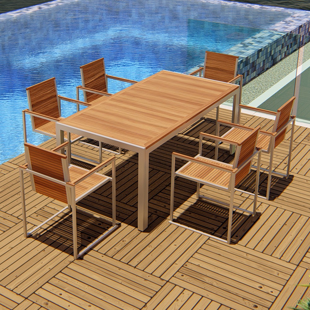 teak patio dining set