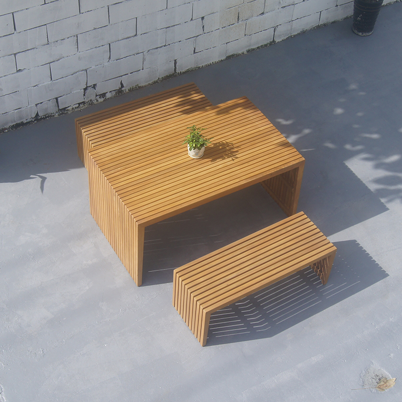 Outdoor Dining Table With Bench Seats