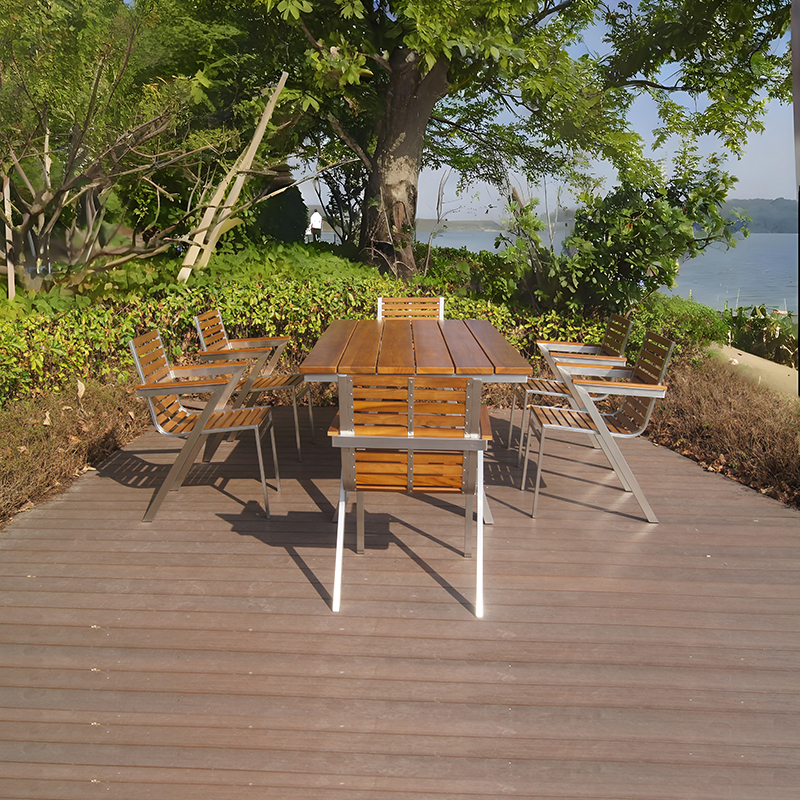 Stainless Steel Teak Outdoor Patio Garden Furniture
