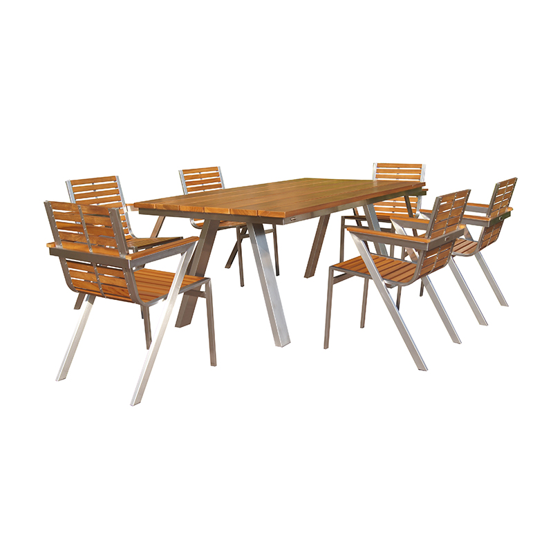 Stainless Steel Teak Outdoor Patio Garden Furniture