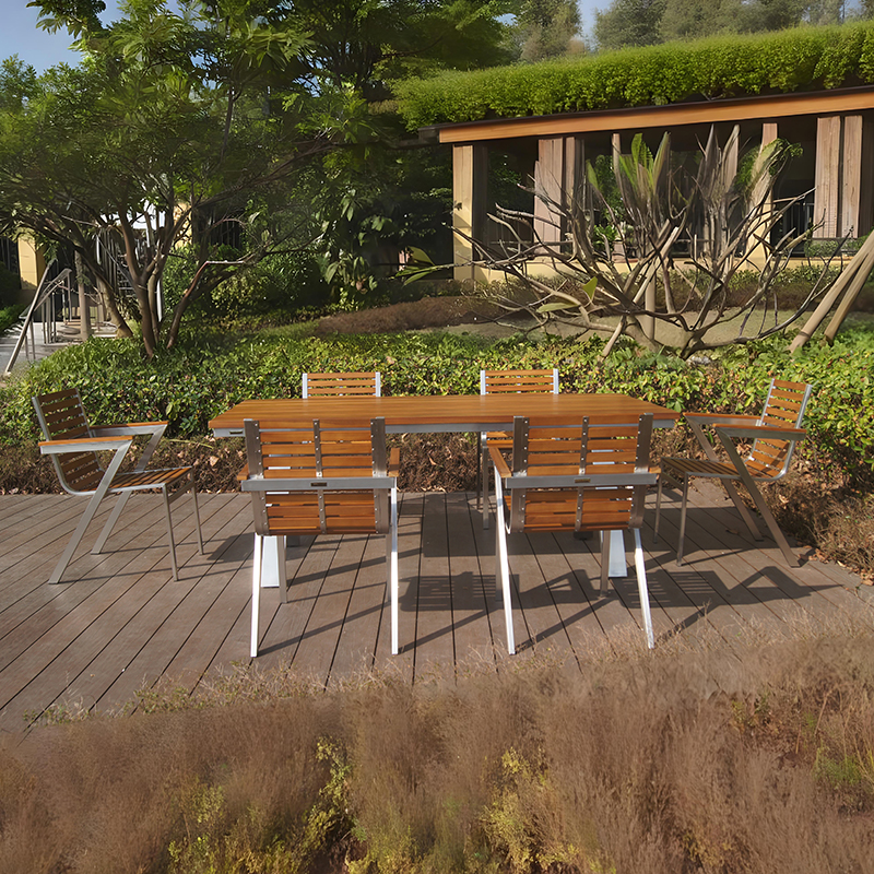 Stainless Steel Teak Outdoor Patio Garden Furniture