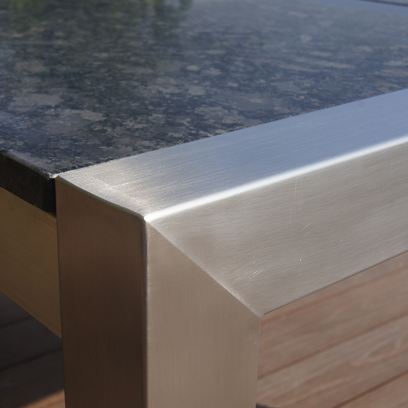 Outdoor Garden Granite Top Patio Dining Table Set