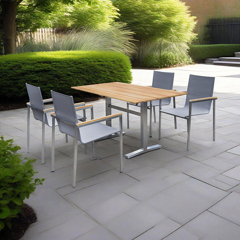 outdoor restaurant table and chair