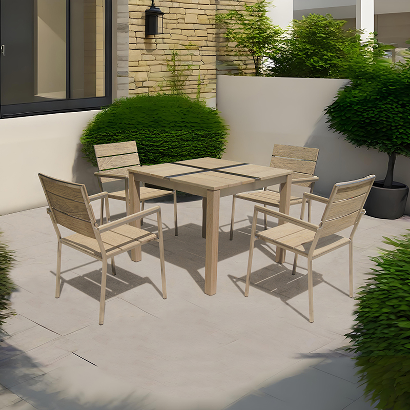 Teak Outdoor Patio Conversation Set Furniture