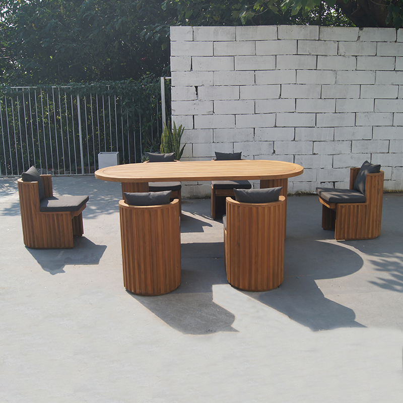 Outdoor Teak Wooden Table And Chairs