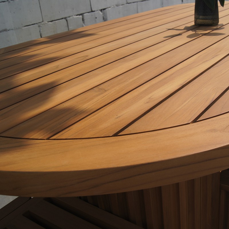 outdoor teak table