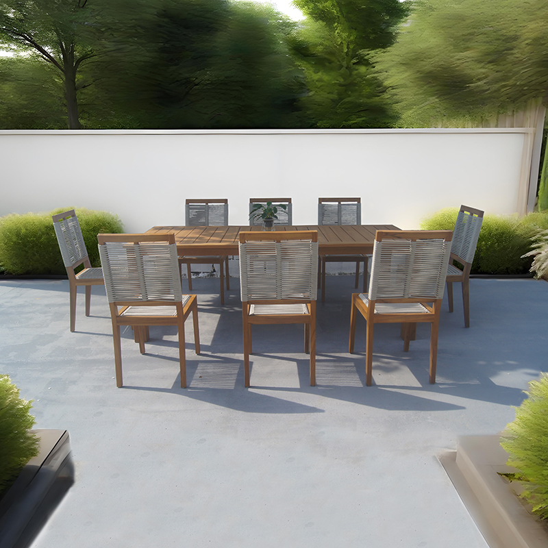 Teak Rope Woven Outdoor Garden Furniture