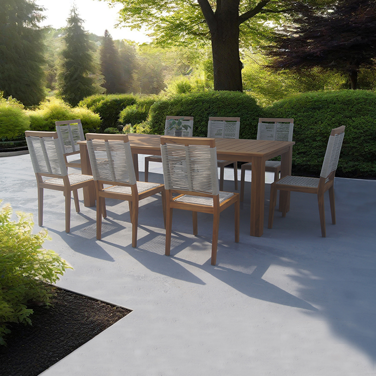 Teak Rope Woven Outdoor Garden Furniture