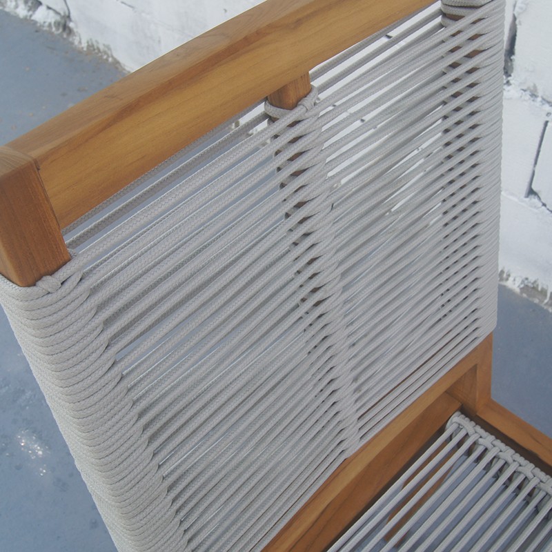teak and rope outdoor furniture