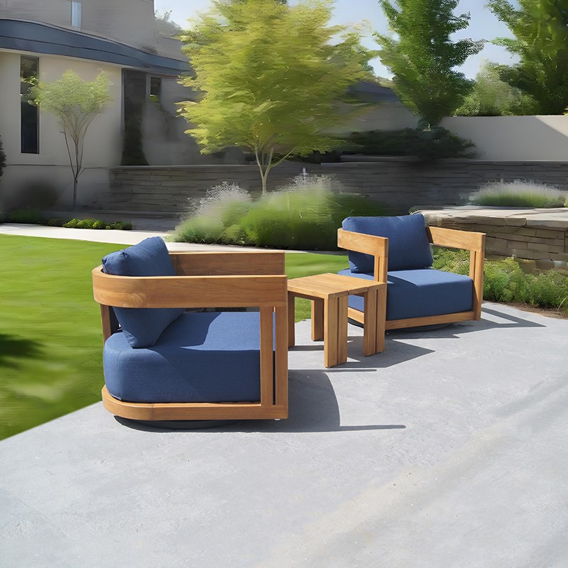 outdoor teak sofa set