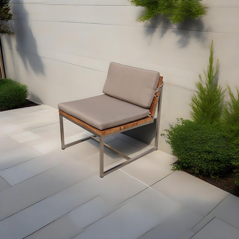 Modern Teak Outdoor Patio Couch And Love Seat Furniture